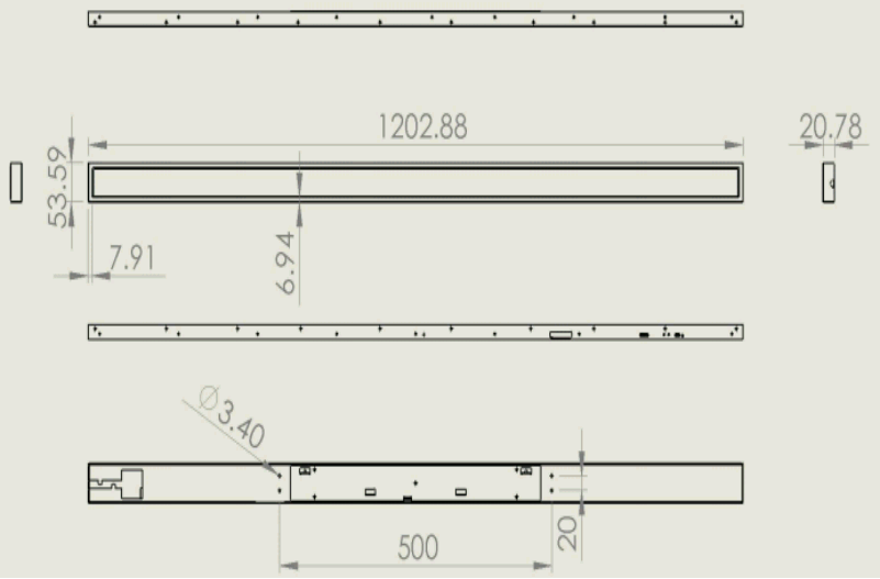条形屏广告机新零售行业-产品结构图